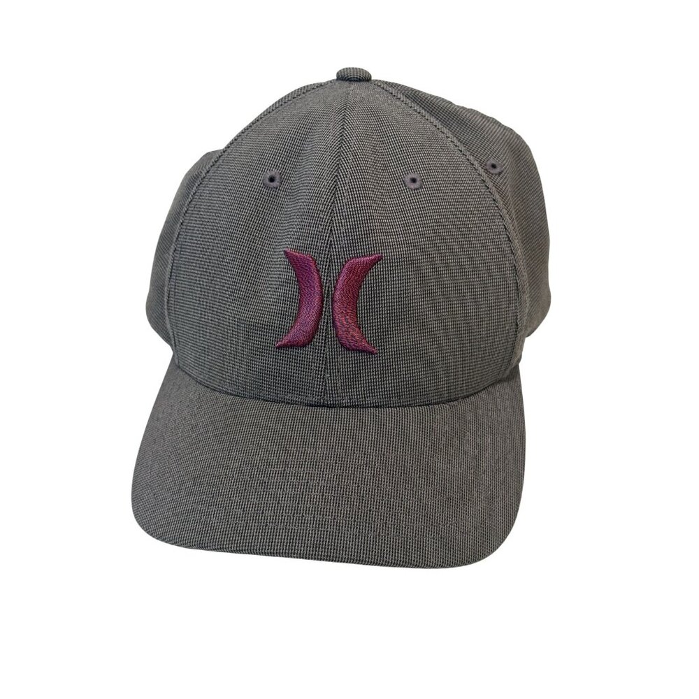 Hurley By Yupoong Hat Cap Flexfit Stretch Size L/XL Gray Purple